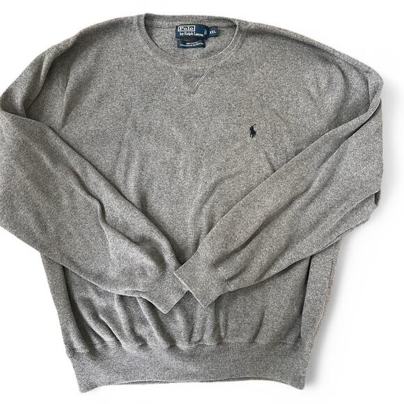 Gray Ralph Lauren crewneck sweater Size XXL 100% Cotton - Picture 1 of 5